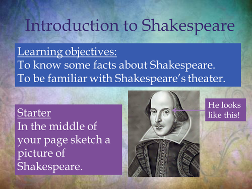 intro to shakespeare assignment