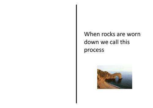 Giant dominoes - sedimentary rock & fossils