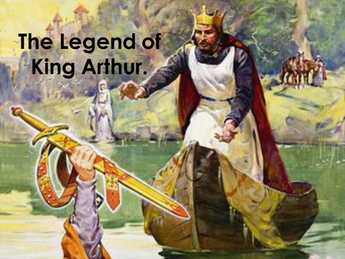 The Legend of King Arthur on a PowerPoint