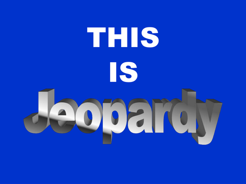 Jeopardy Math Games - Topic Specific and Revision
