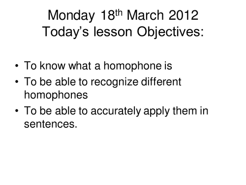 Lesson PP Favorite Book - Homophones