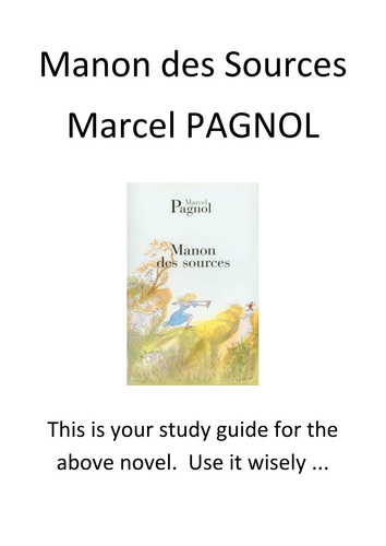 Manon des Sources - study pack