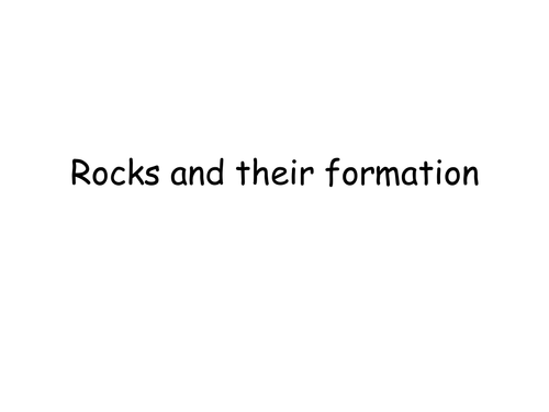 C1.5 Rock types and their formation