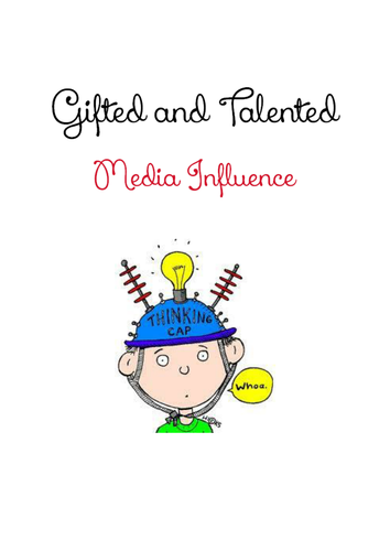 Media Influences - Booklet for Extended Learning