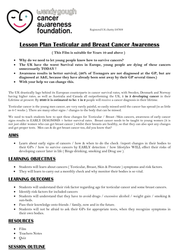 Cancer Awareness for schools