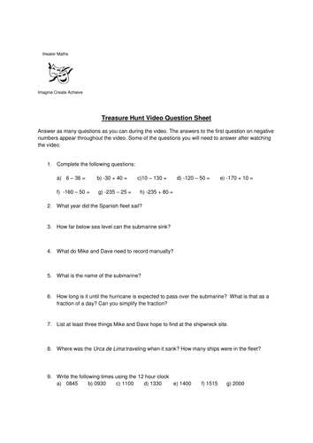 th ks3 ks4 number negative directed numbers teaching resources