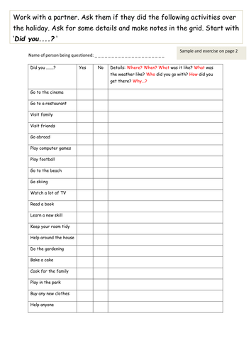 Past simple tense comprehensions and exercises.