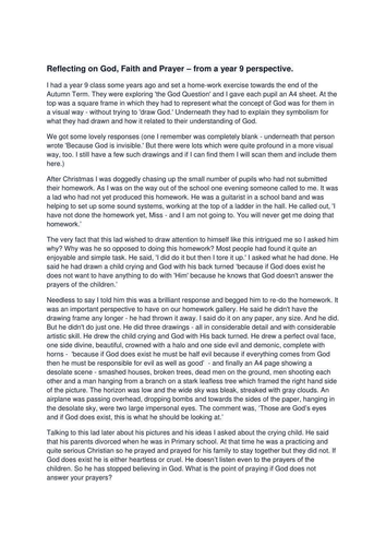 missionaries + faith challenged by experience