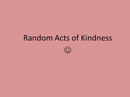 Random Acts of Kindness Christmas Homework Menu by BreathingSpace - UK