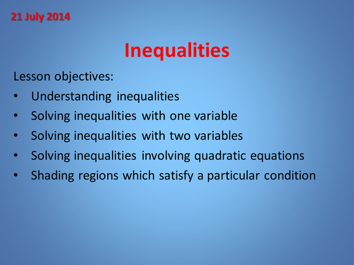 Inequalities made simple
