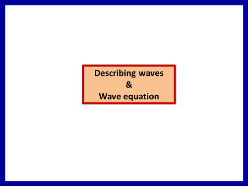 Worksheet on wave basics by DrKKNaga - Teaching Resources - TES