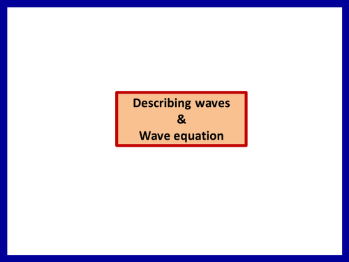 Basics of waves