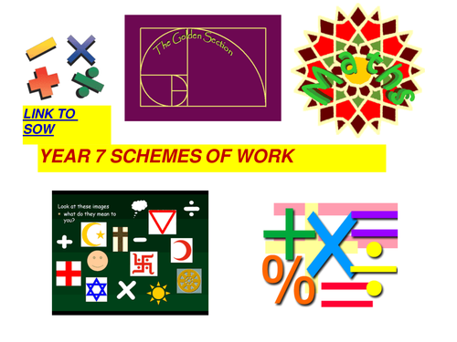 YEAR 7 SCHEME OF WORK FOR MATHS