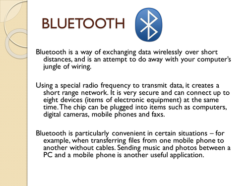 Edexcel GCSE ICT - Connectivity