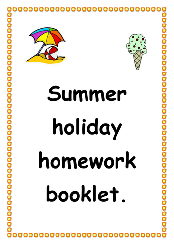 Ks1 summer activity booklet image