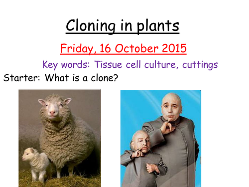 AQA B1 Cloning