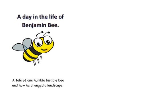 Bees pollenating flowers