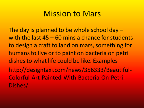Mission To Mars - science adventure