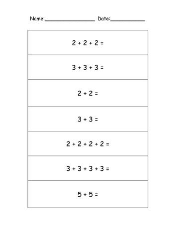 repeated addition year 2 class by sillysausage2 teaching resources tes