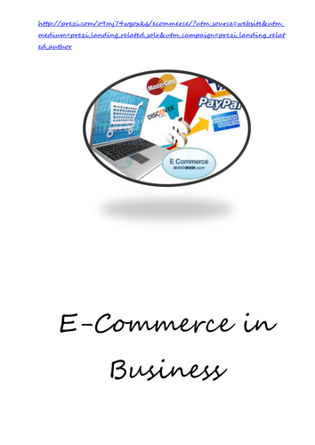E-Commerce Task Booklet