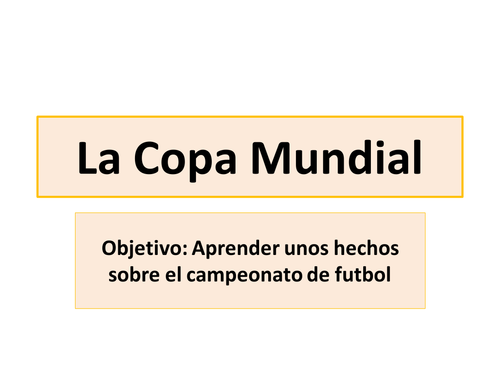 La Copa Mundial