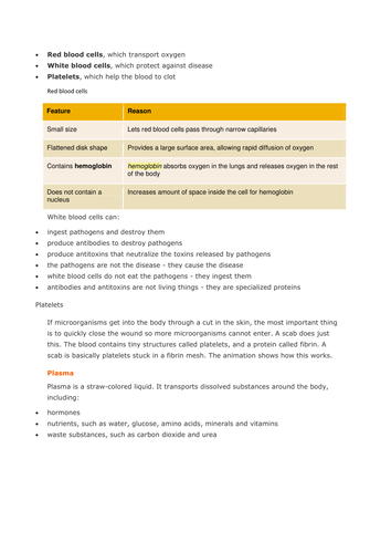 Heart infographic lesson