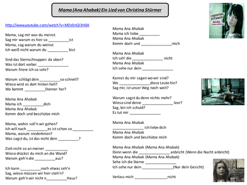 Song: Mama Ana Ahabak