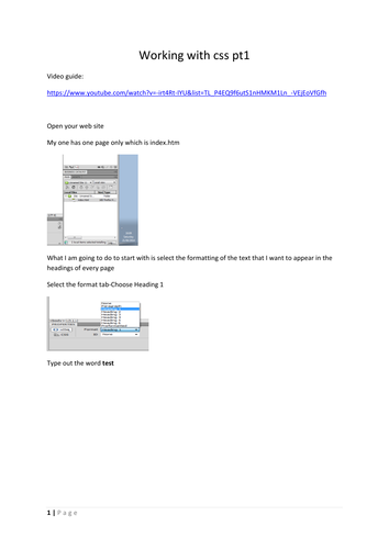 working with css pt1