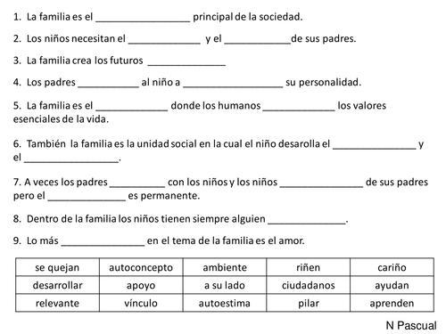 Fill Sentences In English