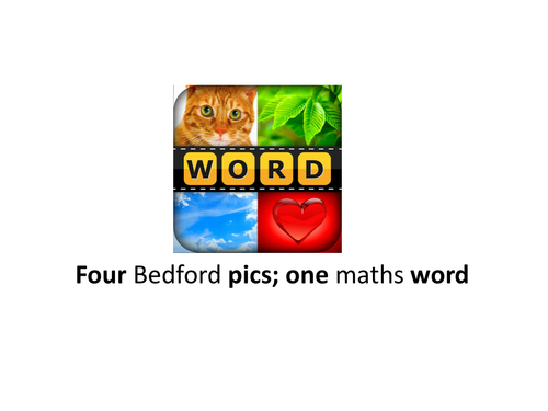 Four Pics; One Math Word
