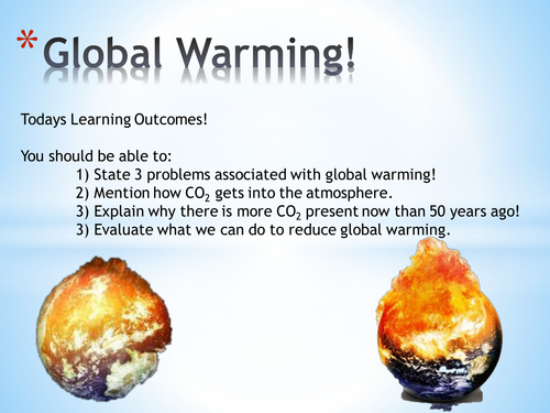 Chemical Reactions and Global Warming | Teaching Resources