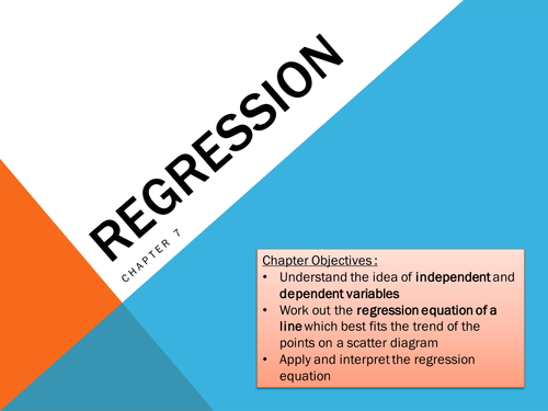 Edexcel S1 Regression Slides