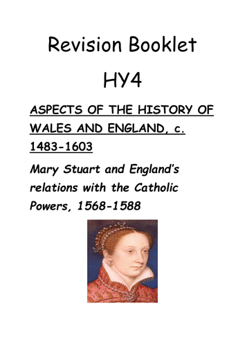 HY4 Mary Stuart revision guide