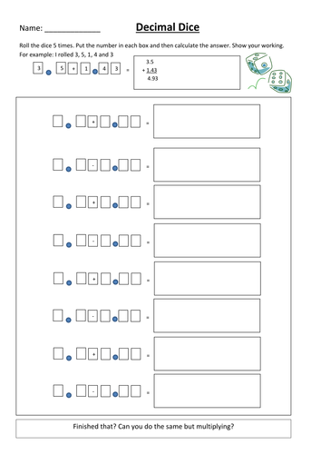 Adding and Subtracting Decimals