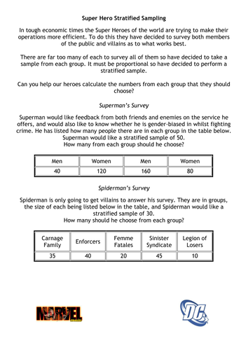 Super Hero Stratified Sampling