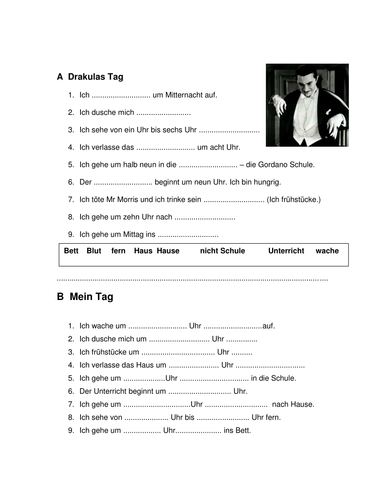 My Daily Routine SCAFFOLD