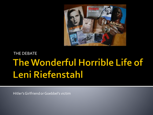 Leni Riefenstahl: 'Wonderful Horrible Life'