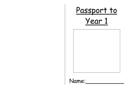 Passport to Year 1 - Transition Writing Activity | Teaching Resources