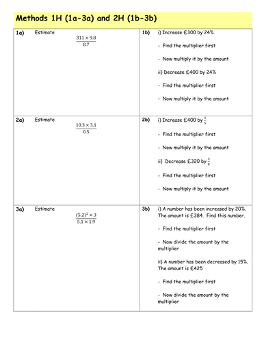 Percentage of an amount tes picture