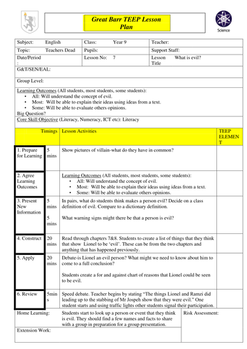 Teachers Dead Lesson 7