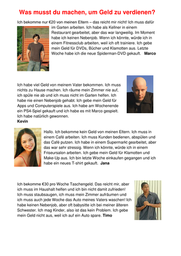 Pocket money and part-time jobs