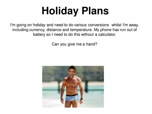 Holiday Plans