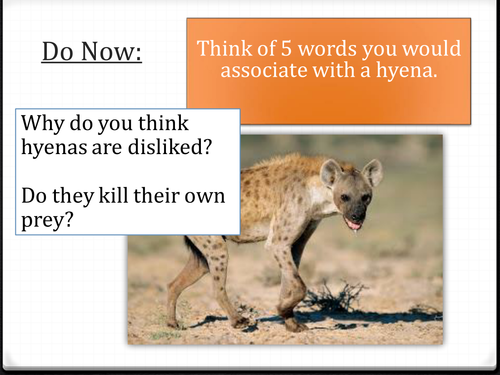 Year 8 Poetry (Nature and Place) SoW - Lesson 8