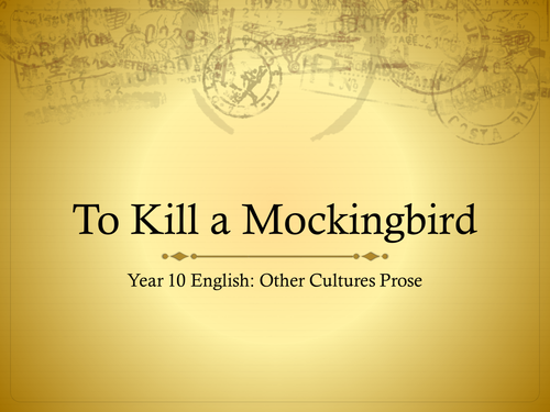 'To Kill a Mockingbird' Unit