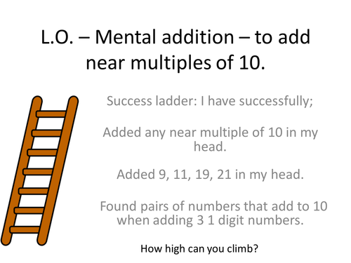 Mental Addition Of Near Multiples Teaching Resources