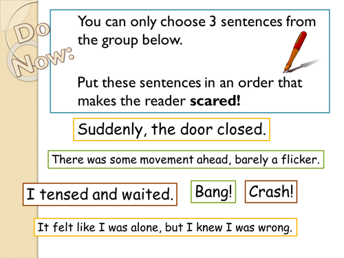 Year 7: Descriptive Writing SoW - Lesson 10