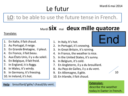 Le futur simple | Teaching Resources