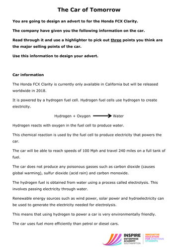 Hydrogen fuelled cars