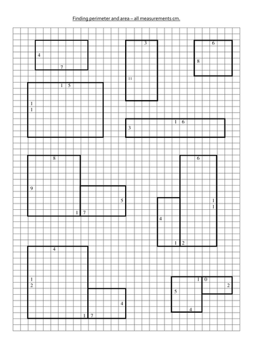 Area & perimeter, finding the missing measurement