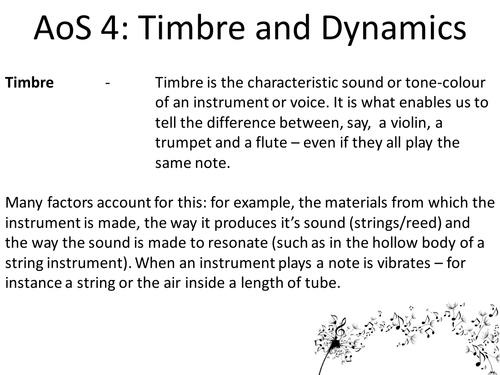 AQA Music Areas of Study - 4 & 5